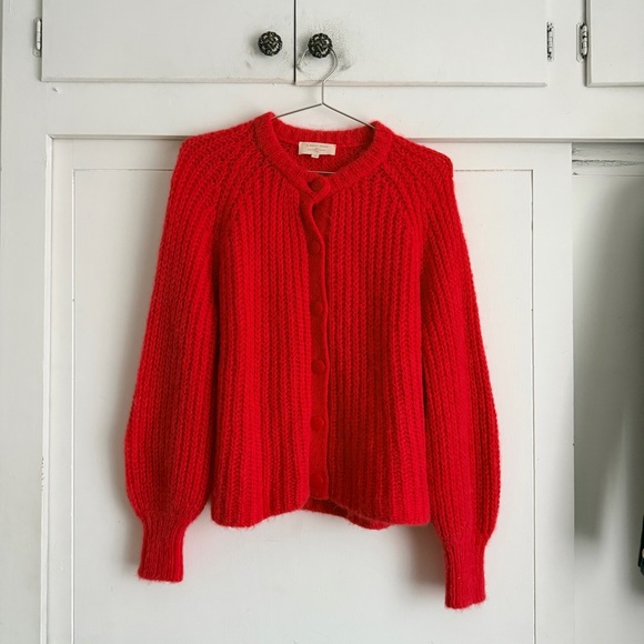 Sezane Sweaters - Sezane Red Women's Sweater Cardigan